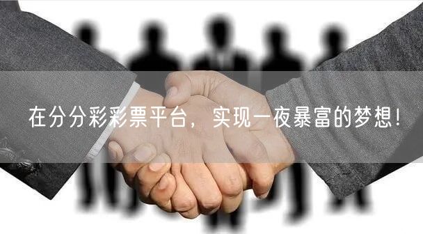 在分分彩彩票平台,实现一夜暴富的梦想!